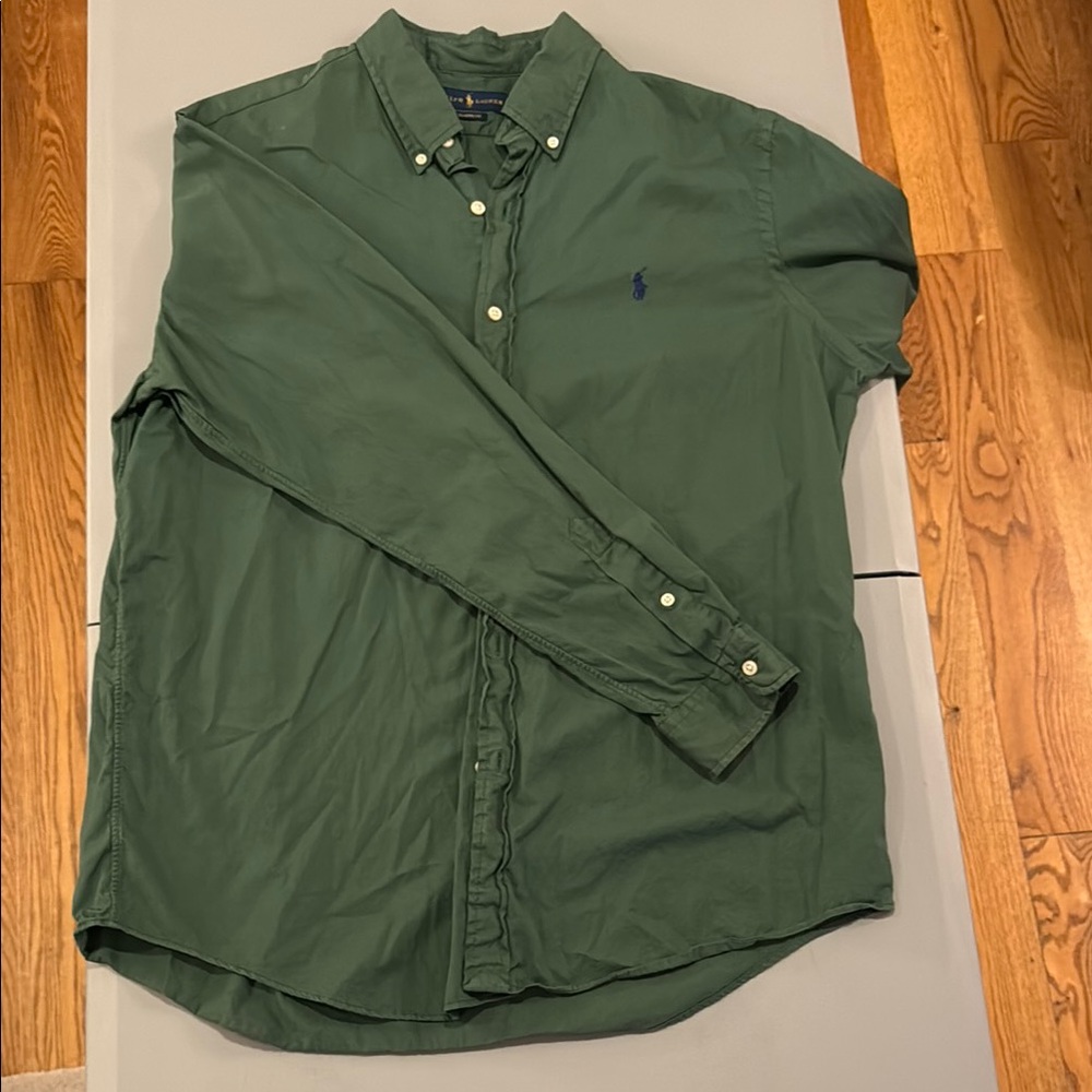 Polo by Ralph Lauren Green Casual Button Down Shirt